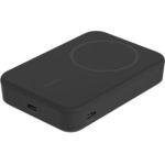 image produit Belkin BoostCharge Pro Batterie Externe sans Fil 10 000 mAh avec Qi2 (Chargeur Portable Compatible MagSafe, Support intégré, pour iPhone 16, 16 Plus, 16 Pro, 16 Pro Max, iPhone 15, etc., Noire)