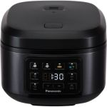 image produit Panasonic SR-DA152KXE Cuiseur à Riz et Cuiseur Vapeur, Fuzzy Logic, Indicateur de Quantité d'Eau, sans BPA, Maintien au Chaud, Départ Différé, Noir