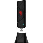 image produit ASUS ROG USB-BE92 - Adaptateur USB BE6500 - Wi-FI 7, Tri-Bande, Bande 6GHz, Support 4096-QAM, MLO, Compatible Type A et C, sécurité réseau WPA3