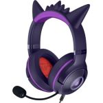 image produit Razer Kraken Kitty V2 - Édition Gengar Pokémon - Casque USB - Pointes Gengar - Éclairage réactif au Stream - Microphone cardioïde HyperClear - Haut-parleurs Triforce 40mm - Son Surround | Violet