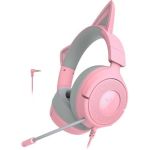 image produit Razer Kraken Kitty V3 X - Casque Filaire Kitty pour Le Gaming - Oreilles Kitty emblématiques - Léger 270g - Micro cardioïde HyperClear - Haut-parleurs Triforce 40mm - Prise Jack 3,5 mm | Quartz