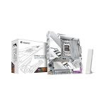 image produit GIGABYTE B850M AORUS Elite WIFI6E Ice Carte Mère - Processeurs AMD Ryzen Série 9000, 12+2+1 Phases VRM numériques, jusqu'à 8200MHz DDR5 (OC), 1xPCIe 5.0 + 1xPCIe 4.0 M.2, WiFi 7, USB 3.2 Gen 2