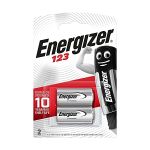 image produit Energizer Pile CR123, Piles Lithium, Lot de 2