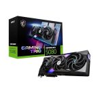 image produit MSI NVIDIA GeForce RTX 5080 16G Gaming Trio OC Carte Graphique - 16 Go GDDR7 (30 GB/s, 256-bit), PCIe 5.0, TRI FROZR 4 (3 x Ventilateurs STORMFORCE), RGB - HDMI 2.1b, DisplayPort 2.1b