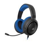 image produit Corsair HS35 Casque de Gaming Stéréo (Écouteurs Néodyme de 50 mm, Microphone Unidirectionnel Amovible, Conception Légère avec Xbox One, PS4, Nintendo Switch et Mobiles Compatibilité) - Bleu