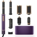 image produit DREAME AirStyle Pro, Appareil de Coiffure 7 en 1, Séchage Rapide, 2 Enrouleurs, Brosse Lissante, Moins de Frisottis, Emballage en Cuir, Coiffage par Flux d'Air, Design Magnétique Suosuo'y