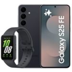 image produit Smartphone SAMSUNG Pack S25FE Noir EE 128Go 5G + FIT3