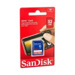 image produit Carte Mémoire SDHC SanDisk 32 Go Classe 4 (SDSDB-032G-B3)