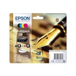 image produit EPSON Multipack d'encre T1636 - Stylo Plume - Noir, Cyan, Magenta, Jaune XL  c13t16364012 - livrable en France