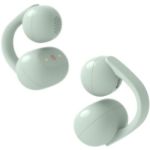 image produit Écouteurs Sony LinkBuds Clip à Oreilles Libres, Conception Confortable à Clipser, 3 Modes d'écoute et Son Riche, Assistant Vocal IA, Commande par tapotement, iOS et Android – Vert