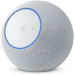 image produit Amazon Echo Studio (nouvelle génération) : format compact, audio 3D immersif et Dolby Atmos (blanc)