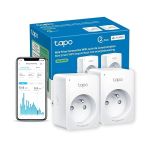 image produit Tapo Matter Prise Connectée WiFi, Suivi de consommation, 16A Type E, Compatible avec Alexa, Google Home et SmartThings, Contrôler le radiateur, le chauffage, Économie d'énergie, Tapo P110M 2-pack(FR)