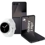 image produit Smartphone SAMSUNG Pack ZFlip7 Noir 256Go+GW8 40mmBT Blanc