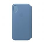image produit Apple Smart Folio - Protection à Rabat pour téléphone Portable - Cuir - Bleuet - pour iPhone XS
