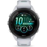 image produit Garmin Forerunner 265S - Montre GPS de Running avec écran AMOLED - Blanche avec Bracelet en Silicone Blanc/Vert - Boîtier 42 mm