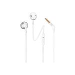 image produit JBL T205 Casque et Micro Binaural écouteur Chrome, Blanc avec Fil - Casques et micros
