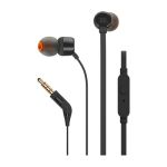 image produit JBL T110 – Ecouteurs intra-auriculaires filaires – Son Pure Bass de JBL et bouton de contrôle – Connectivité : câble Jack 3,5 mm – Couleur : Noir - livrable en France