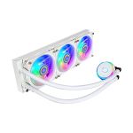 image produit Cooler Master MasterLiquid PL360 Flux White Edition Refroidisseur Liquide pour CPU, Système Watercooling AIO, 3 Ventilateurs 360mm, Radiateur 240mm, Contrôleur RGB Gen2 Inclus, Compatible AMD & Intel - livrable en France