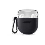 image produit Étui Bose pour Les écouteurs QuietComfort Earbuds II, revêtement de Protection en Silicone, avec Mousqueton en Aluminium pour Les emmener Partout, Triple Black