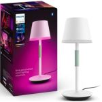 image produit Philips White and Color Ambiance, lampe à poser portable Hue Go Portable, compatible Bluetooth, blanche, fonctionne avec Alexa, Google Assistant et Apple Homekit - livrable en France