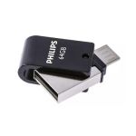 image produit Philips 2-in-1 OTG Édition High Speed clé USB 2.0/Micro USB, double lecteur flash USB 64 Go pour PC,ordinateur portable, (Android) smartphone, tablette, Ultra Small, vitesse de lecture jusqu'à 25 Mo/s