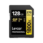 image produit Atminties kortelÄ— LEXAR Pro 1800x R270/W180 128GB SDXC U3 (V60) UHS-II