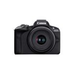 image produit Canon EOS R50 Appareil Photo + Objectif RF-S 18-45 is STM (Hybride APS-C 24M Pixels, 15 im/Sec, CMOS AF Dual Pixel, vidéo 4K/30p, WiFi), Noir - livrable en France