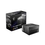 image produit MSI MPG A1000G PCIE5 Bloc d'alimentation Prise EU, 1000W, Certifié 80 Plus Gold, ATX 3.0 100 pour cent Modulaire, Support GPU PCIe 5.0, Condensateurs Japonais 105°C, Mode 0 RPM, Câbles plats