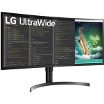 image produit LG Electronics UltraWide 35WN75CP-W Moniteur 35" Ultra Large incurvé,Dalle VA résolution UWQHD (3440x1440),5ms 100Hz,HDR 10,sRGB 99%,AMD FreeSync,inclinable,réglable Hauteur,USB-C (90W),Haut-parleurs