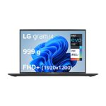 image produit LG gram 14Z90R-G.AA78F - PC portable 14" 999g, écran IPS FHD+ 16:10, Plateforme Intel Evo i7-1360P, RAM 16Go, SSD 1To NVMe, Intel Iris Xe, Thunderbolt 4, Windows 11, Clavier AZERTY, Noir