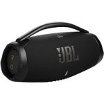 image produit JBL Boombox 3 Wifi, Enceinte portable compatible avec Bluetooth et WiFi, Son JBL Original Pro et basses puissantes, étanche à l'eau et à la poussière, autonomie de 24h, Noire