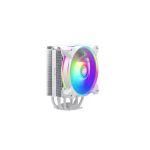 image produit Cooler Master Hyper 212 Halo Refroidisseur CPU, Ventirad Totalement Blanc avec Finition Aluminium, 4 x Caloducs à Contact Direct Continu, Ventilateur MF120 Halo2 ARGB, Bracket LGA1700 & AM5 - Blanc