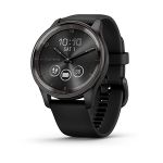 image produit Garmin vívomove Trend - Montre connectée Hybride - Pêche Or avec Bracelet Ivoire