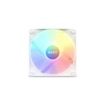 image produit NZXT F120 RGB Core - RF-C12SF-W1 - Ventilateur RGB de 120 mm monté sur moyeu - Pression Statique et Circulation d'air élevées - Palier hydrodynamique - Commande MLI - Blanc - livrable en France