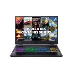 image produit Acer Nitro 5 AN515-58-54PH Ordinateur Portable Gaming 15,6'' Full HD IPS 144 Hz, PC Portable Gamer (Intel Core i5-12450H, NVIDIA GeForce RTX 4060, RAM 16 Go, 512 Go SSD, Windows 11) - pc gaming Noir