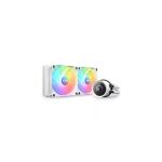 image produit NZXT Kraken 240 RGB - RL-KR240-W1 - Refroidisseur pour processeur AIO de 240 mm - Écran LCD de 1,54 pouces personnalisable. Pompe haute performance - 2 ventilateurs F120 RGB Core - Blanc - livrable en France