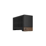 image produit Fractal Design Terra Graphite - Wood Walnut Front Panel - Small Form Factor - mITX Gaming Case – PCIe 4.0 Riser Cable – USB Type-C - Anodized Aluminum Panels