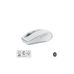 image produit Logitech MX Anywhere 3S Souris Sans Fil Silencieuse, Compacte, Défilement Rapide, Suivi toute Surface en 8K DPI, Boutons Programmables, USB C, Bluetooth, Windows PC, Linux, Chrome, Mac - Pale Grey - livrable en France