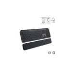 image produit Logitech MX Keys S PLUS Clavier Sans Fil et Repose Poignet, USB C, Silencieux, Plat, Rétroéclairé, Ergonomiques, Programmables, Bluetooth, Windows PC, Linux, Chrome, Mac, AZERTY Français, Gris