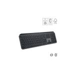 image produit Logitech MX Keys S Clavier sans Fil Rechargeable USB C, Clavier Silencieux, Plat, Rétroéclairé, Touches Ergonomiques et Programmables, Bluetooth, Windows PC, Linux, Chrome, Mac,AZERTY Français-Gris