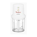 image produit Moulinex DJ300110 Mini Hachoir Electrique Moulinette Compact avec Couvercle Saupoudreur Blanc 270 W