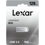 image produit LEXAR JUMPDRIVE M35 128GB USB 3.0 Silver HOUSING UP to 150MB/S