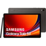 image produit Samsung Galaxy Tab S9 Tablette Android, 11" 128Go de Stockage, Lecteur MicroSD, 5G, S Pen Inclus, Anthracite, Exclusivité Amazon Version FR, Gris