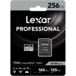 image produit Lexar Carte Microsdxc 256Go 1066x + Adapt SD