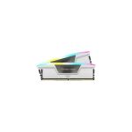 image produit CORSAIR Vengeance RGB DDR5 RAM 32GB (2x16GB) 6400MHz CL32 Intel XMP Mémoire D'ordinateur Compatible iCUE - Blanc (CMH32GX5M2B6400C32W) - livrable en France