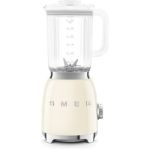 image produit Smeg, Blender BLF03CREU 1,5 L, 4 Vitesses, 4 Fonctions Smoothie, Pulse, Glace Pilée et Autonettoyant, Bloc Moteur et Bouchon Doseur, Base Antidérapante, Range Cordon Intégré, 800W, Crème - livrable en France