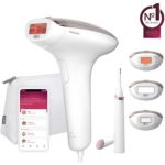 image produit Philips Lumea série 7000, Épilateur à lumière pulsée, alternative à l'épilation laser, avec tondeuse-stylo Satin Compact, 3 embouts pour le corps, le visage et le maillot, modèle BRI923/00