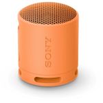 image produit Sony SRS-XB100 - Enceinte sans Fil Bluetooth, Portable, légère, compacte, Durable, IP67, étanche à l'eau et à la poussière, Batterie 16H, dragonne Polyvalente, appels Mains Libres, Corail, Orange