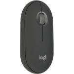 image produit Logitech Pebble Mouse 2 M350s Fine sans Fil Bluetooth, Portable, légère, Boutons Personnalisables, clics discrets, Easy-Switch Windows/macOS/iPadOS/Android/ChromeOS - Graphite - livrable en France