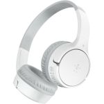 image produit Belkin Casque audio sans fil SoundForm Mini pour enfants avec micro intégré (pour apprentissage en ligne, études, voyage, compatible avec l’iPhone, iPad, Kindle, etc., blanc)